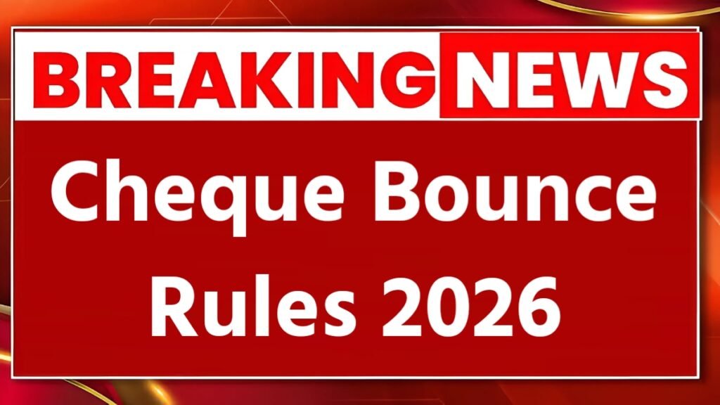Cheque Bounce Rules 2026