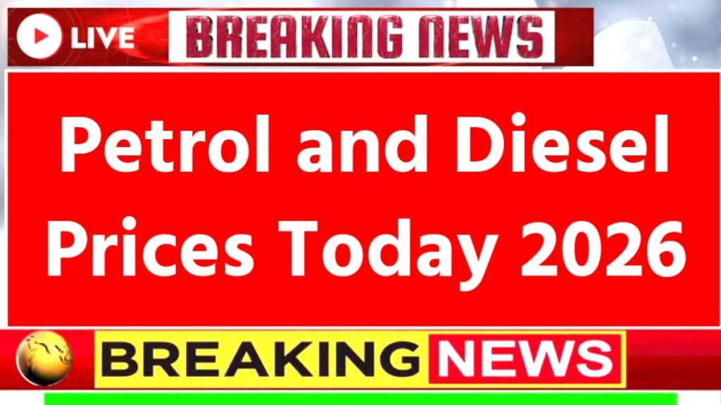 Petrol and Diesel Prices Today 2026